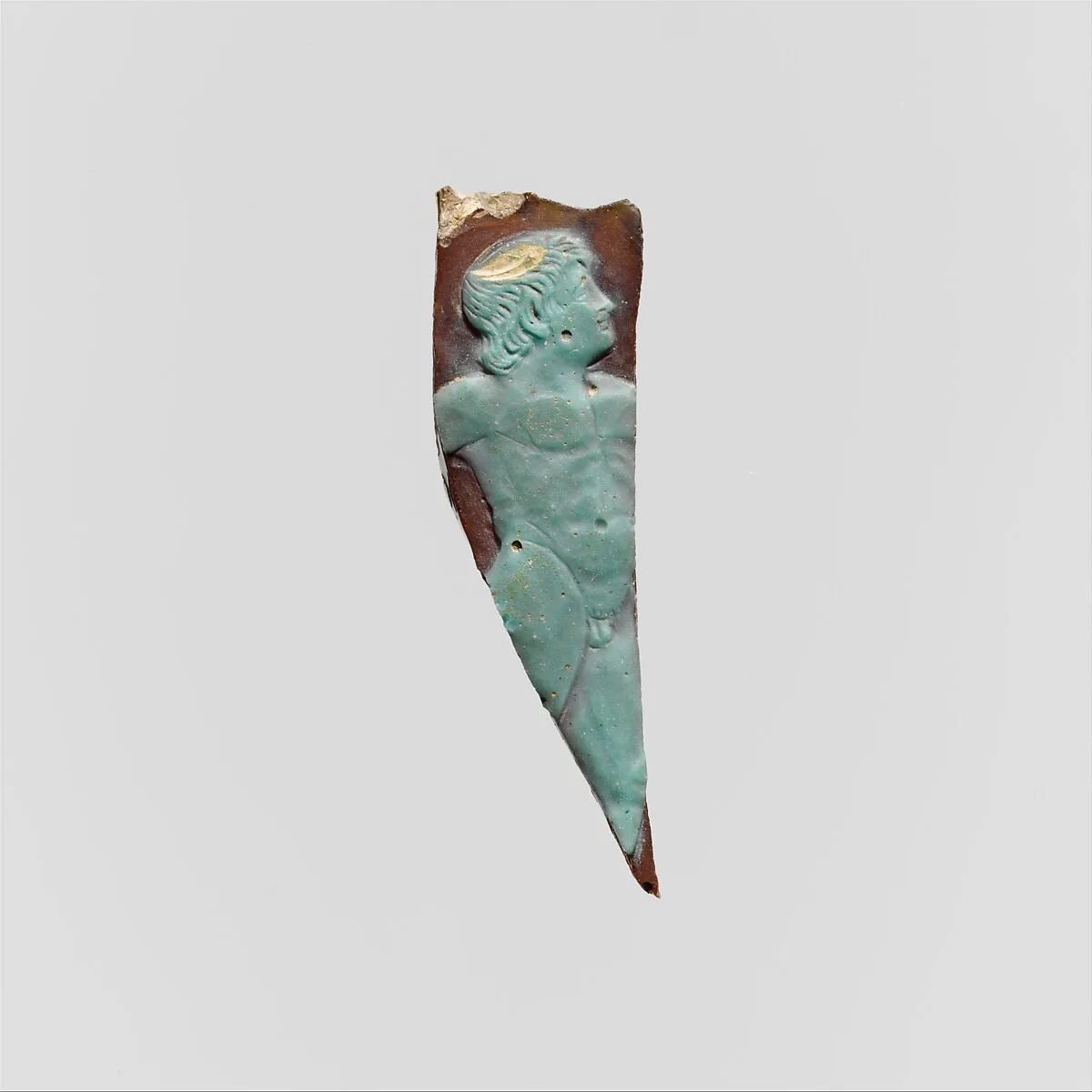 Glass cameo fragment — Unknown