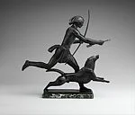 Indian Hunter and His Dog