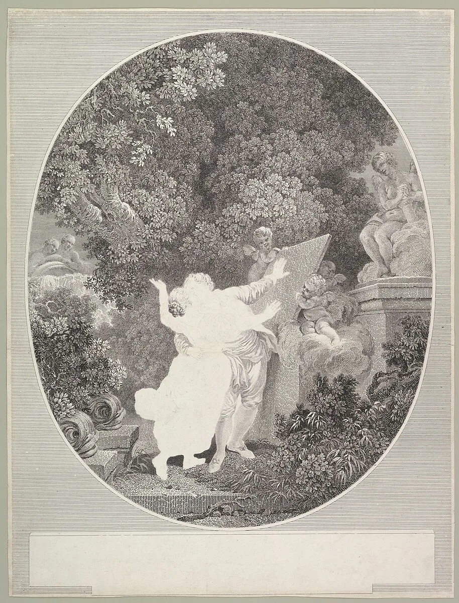 The Pledge of Love — Jean Mathieu|Jean Honoré Fragonard
