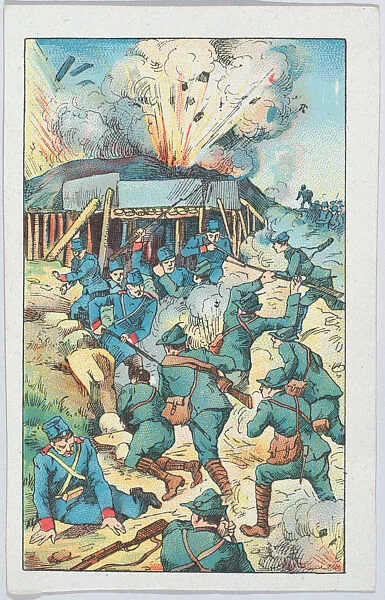 Heroic act of the Italian offensive, from 'Europe During the War' — Anonymous, 20th century