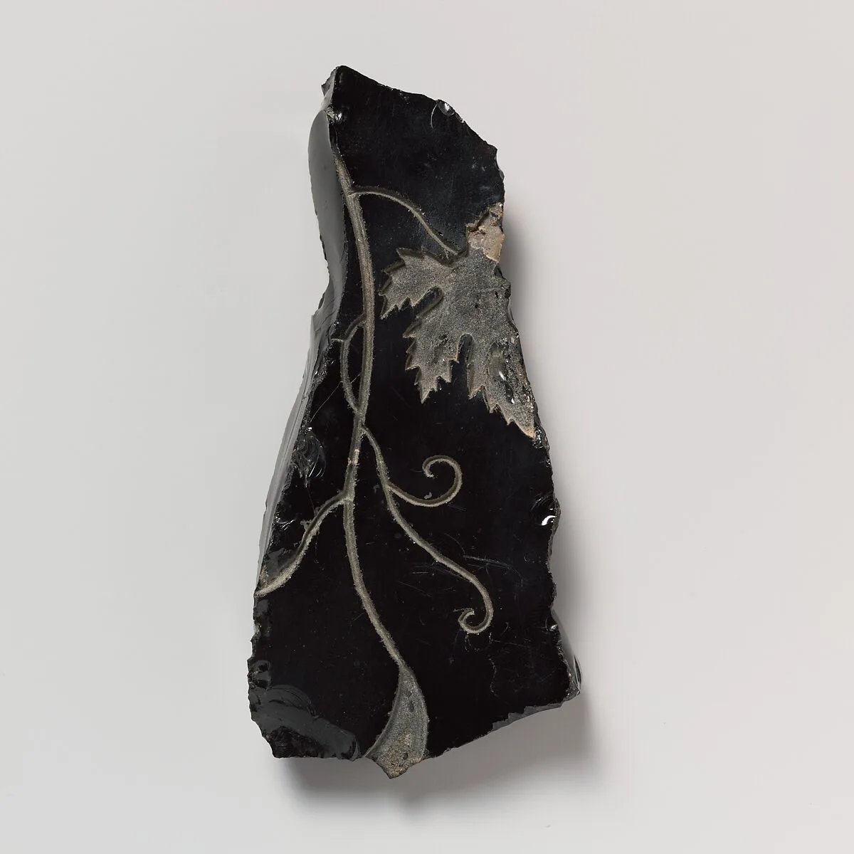 Obsidian revetment slab fragment — Unknown