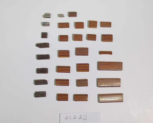 Inlays from shrine: register lines