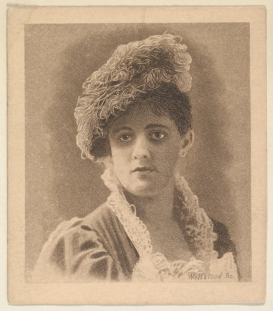 Portrait, from the Women's Portraits series (N198) issued by Wm. S. Kimball & Co. — William S. Kimball & Company|William Wellstood