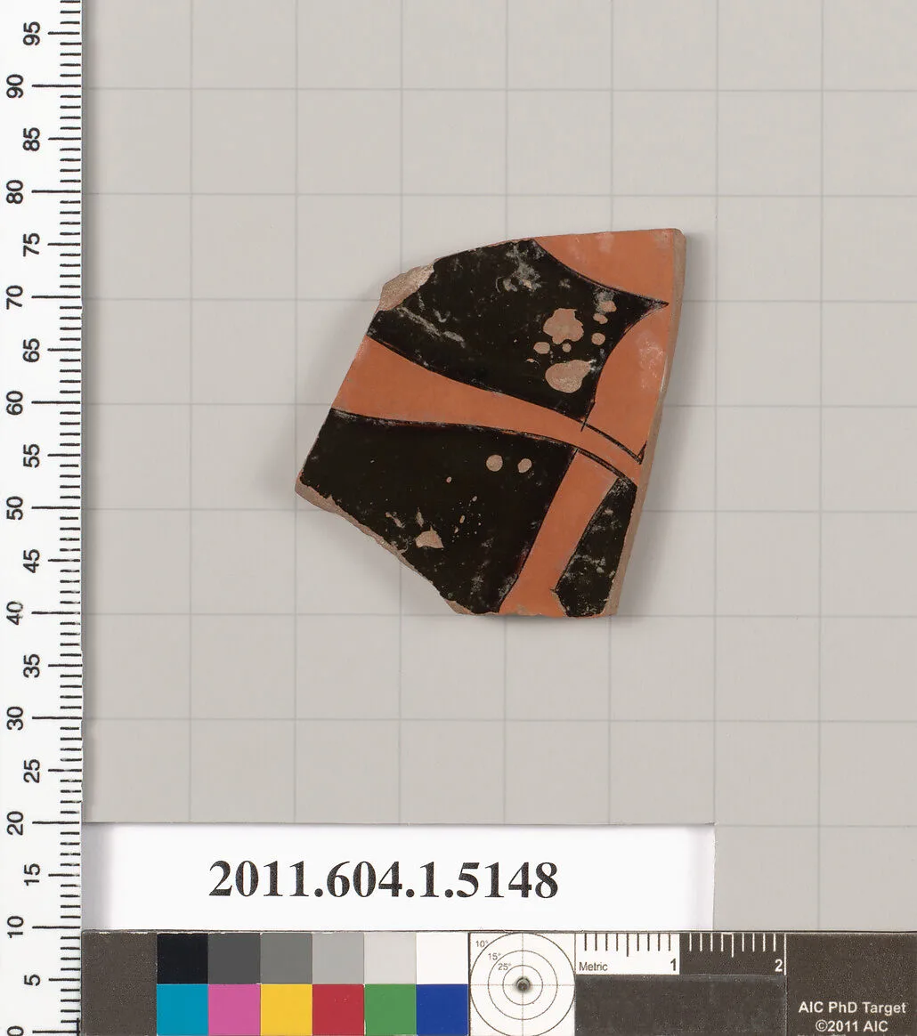 Terracotta fragment of a kylix (drinking cup) — Unknown