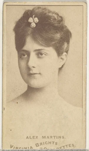 Alex Martins, from the Actors and Actresses series (N45, Type 1) for Virginia Brights Cigarettes