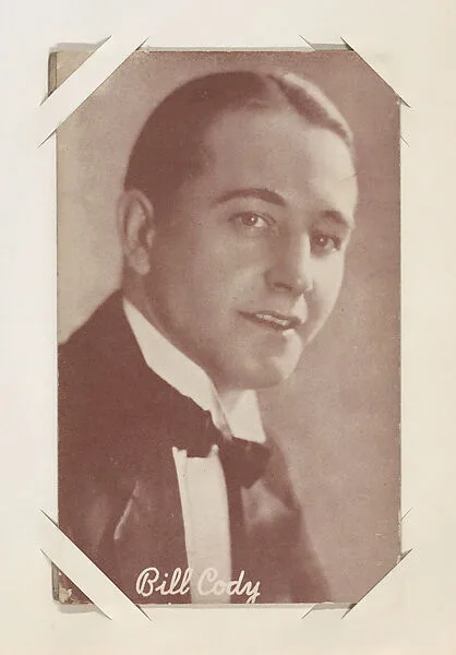 Bill Cody from Western Stars or Scenes Exhibit Cards series (W412) — Unknown