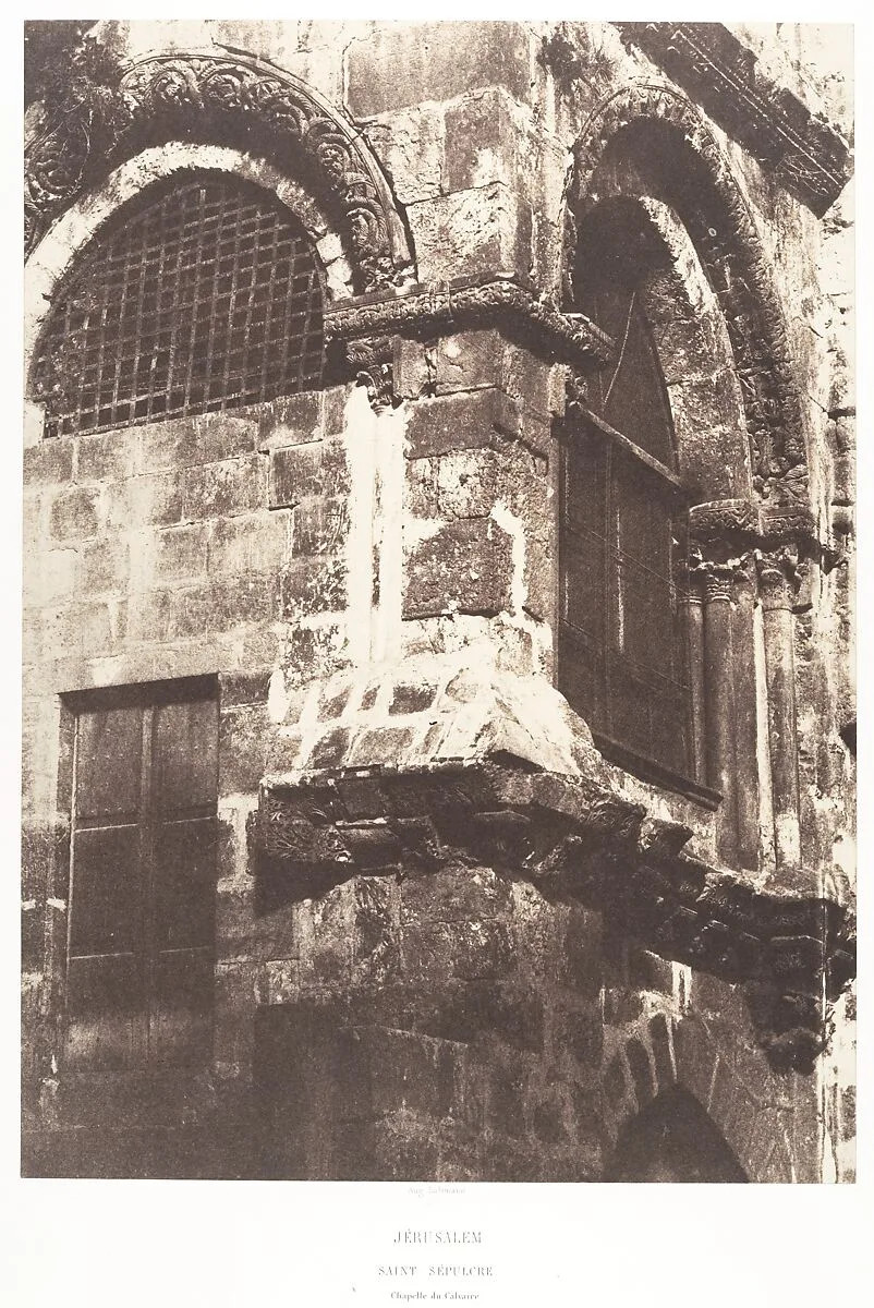 Jérusalem, Saint-Sépulcre, Chapelle du Calvaire — Auguste Salzmann|Imprimerie photographique de Blanquart-Évrard, à Lille