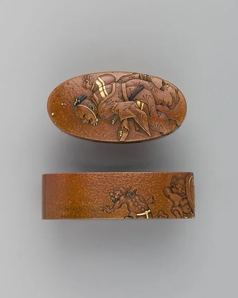 Sword-Hilt Collar and Pommel (Fuchigashira) — Unknown