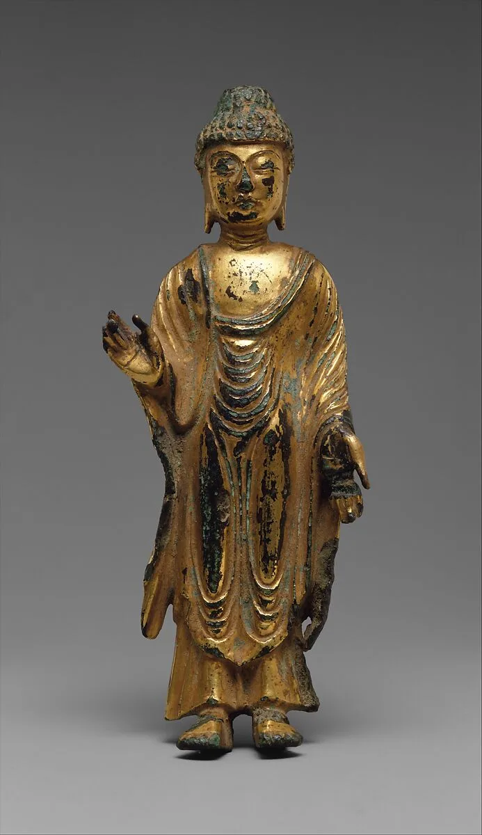 금동여래입상 통일신라 |金銅如來立像 統一新羅|Standing Buddha — Unknown