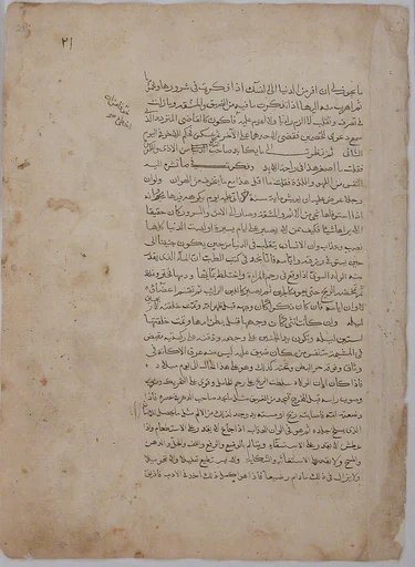 Page of Calligraphy from a Kalila wa Dimna