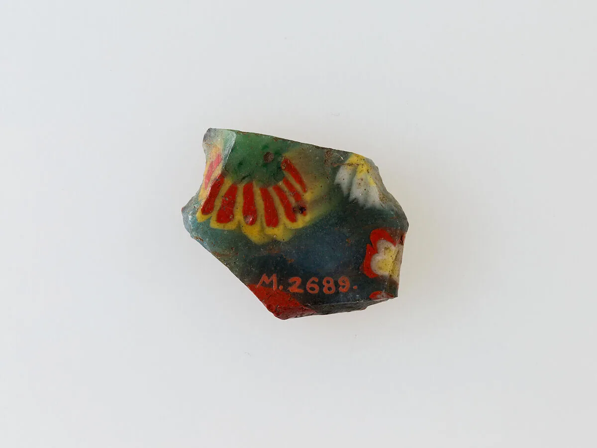 Floral plaque — Unknown