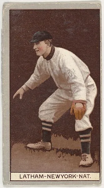 W. Arlington Latham, New York, National League, from the Brown Background series (T207) for the American Tobacco Company — American Tobacco Company