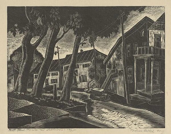 An Old Town in Illinois — Todros Geller|WPA
