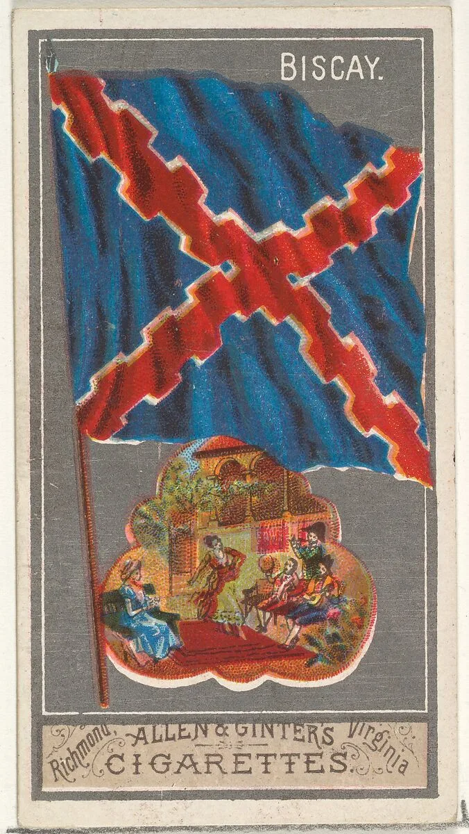 Biscay, from the City Flags series (N6) for Allen & Ginter Cigarettes Brands — Allen & Ginter