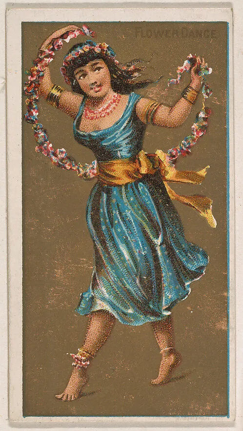 Flower Dance, from National Dances (N225, Type 1) issued by Kinney Bros. — Kinney Brothers Tobacco Company