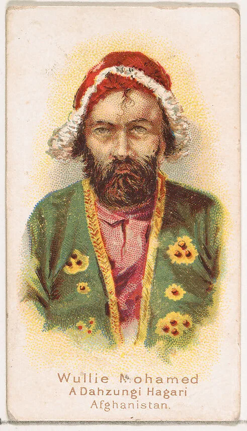 Wullie Mohamed, A Dahzungi Hagari, Afghanistan, from the Savage and Semi-Barbarous Chiefs and Rulers series (N189) issued by Wm. S. Kimball & Co. — William S. Kimball & Company