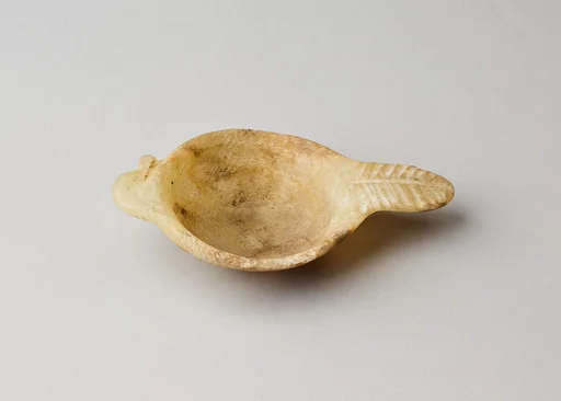 Cosmetic spoon with duck-head handle