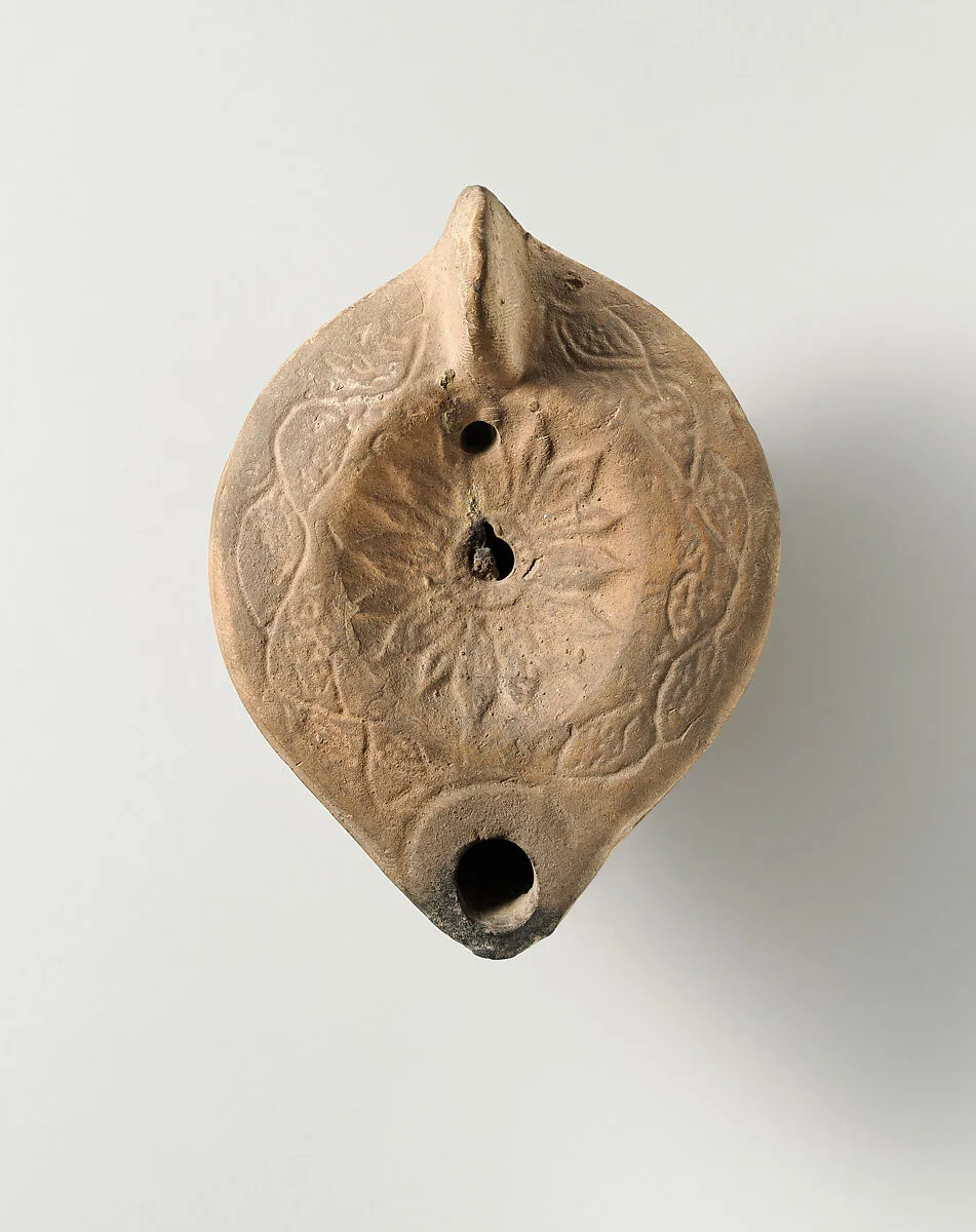 Terracotta oil lamp — Unknown