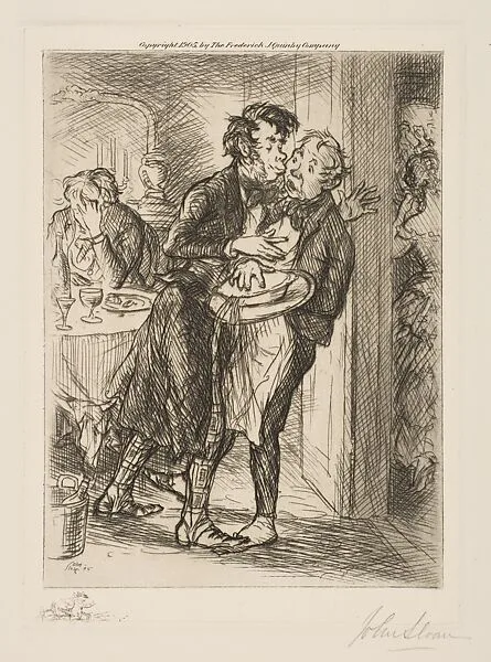 The Misplaced Kiss — John Sloan
