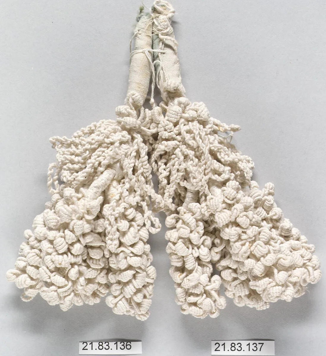 Pair of tassels — Unknown