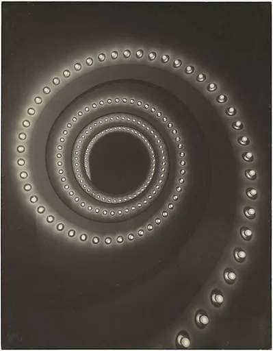 [Advertisement, Osram Company: Spiral of Light Bulbs]