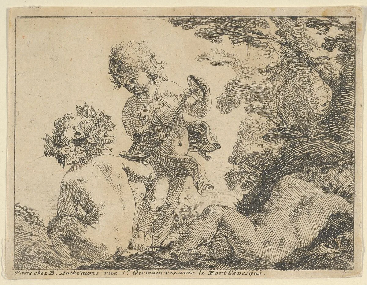 Bacchic Putti — Anonymous, French, 17th century