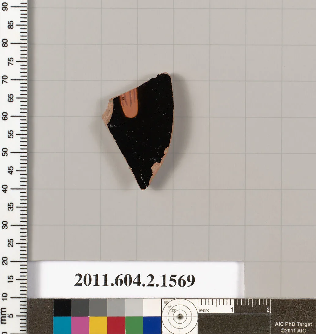 Terracotta fragment of a skyphos (deep drinking cup) — Unknown