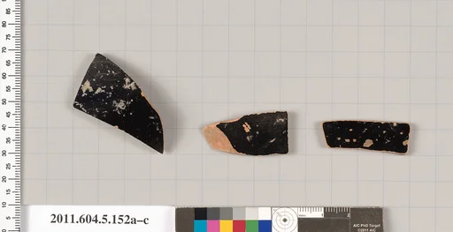 Terracotta fragments of kylikes (drinking cups)