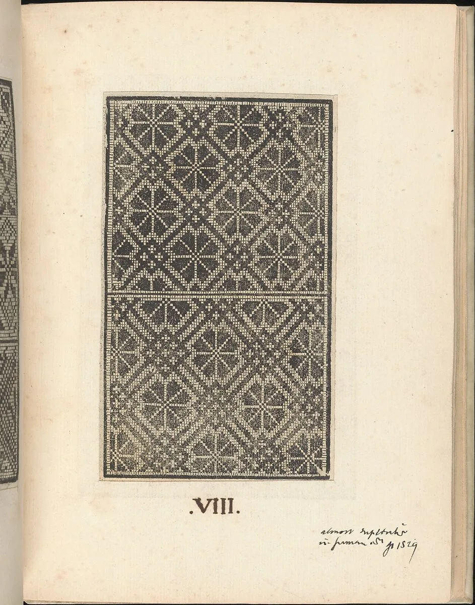 Esemplario di lavori, page 8 (recto) — Nicolò Zoppino