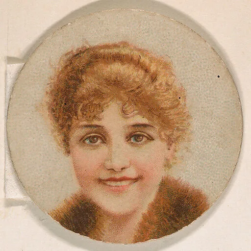 Portrait of woman, from the Novelties series (N228, Type 1) issued by Kinney Bros. — Kinney Brothers Tobacco Company