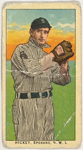 Hickey, Spokane, Northwestern League, from the "Obak Baseball Players" set (T212), issued by the American Tobacco Company to promote Obak Mouthpiece Cigarettes — American Tobacco Company