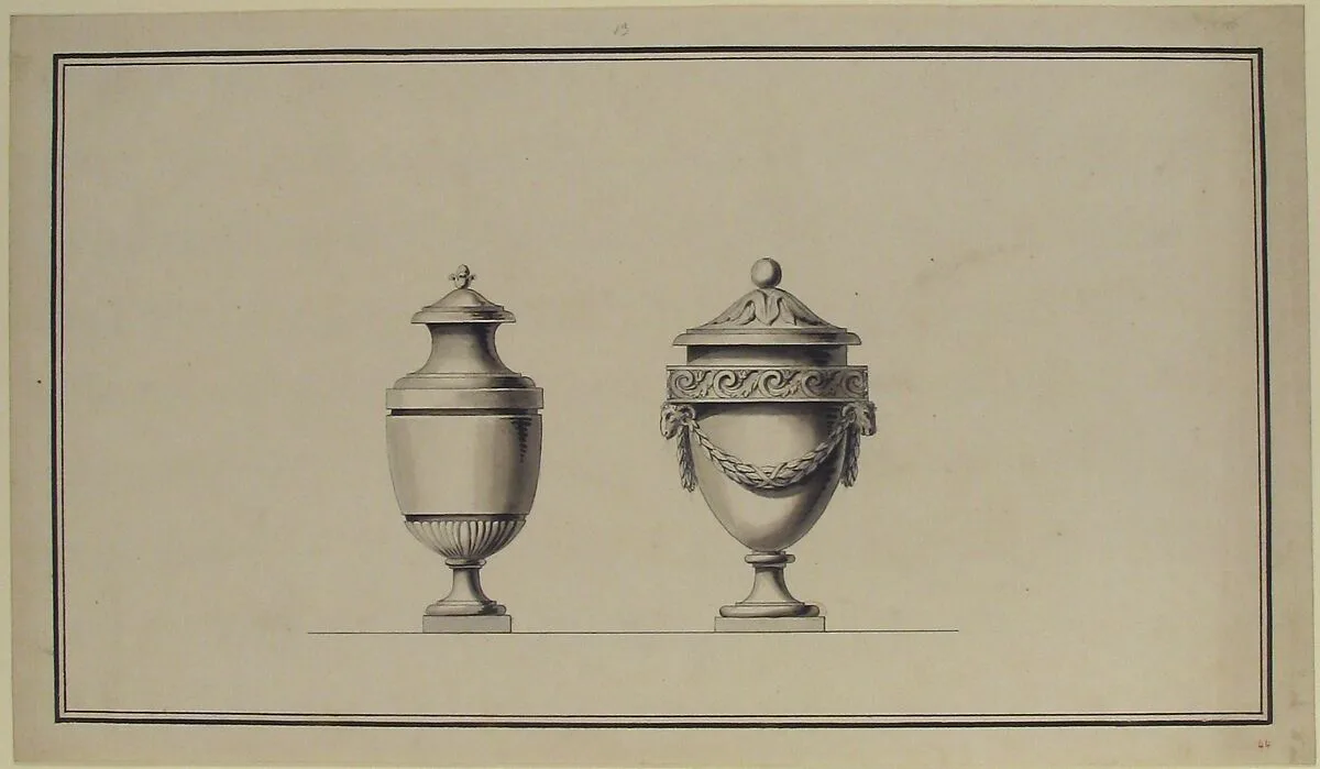 Design for an Urn — Anonymous, French, 18th century