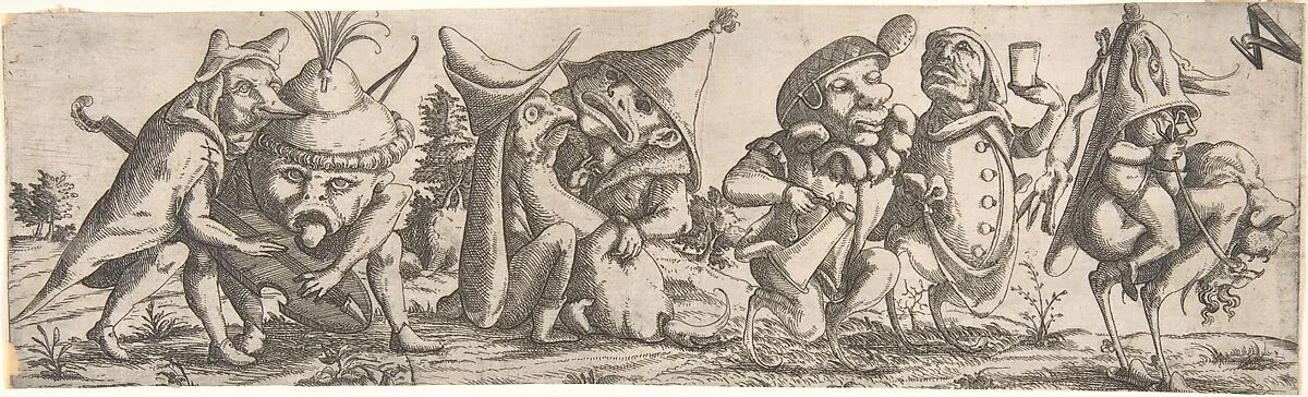 Procession of Monstrous Figures — Wendel Dietterlin, the Younger