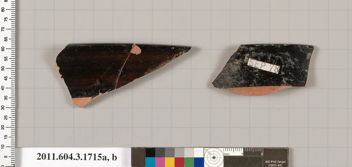Terracotta rim fragments of kylikes: Band cups (drinking cups) — Unknown
