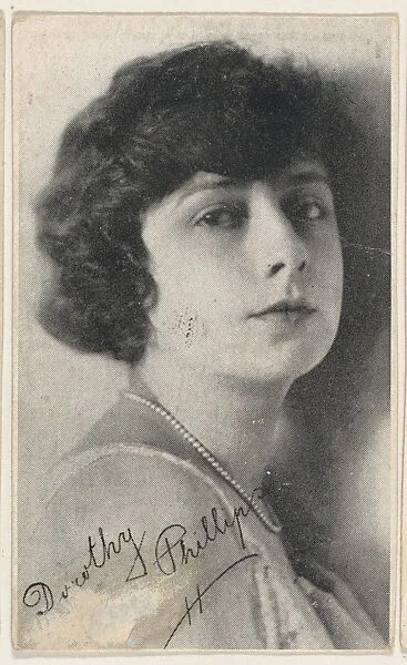 Dorothy Phillips, bakery card from the Movie Stars series (D55), issued by the Morehouse Baking Company — Morehouse Baking Company
