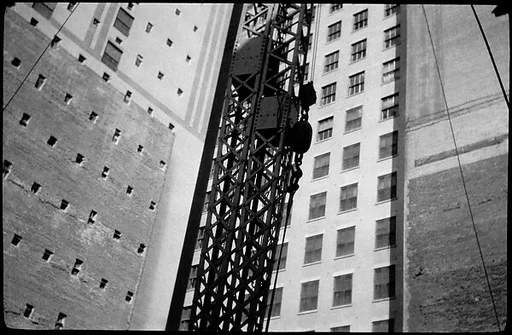 [Construction Site with Cranes, East 14th Street, New York]