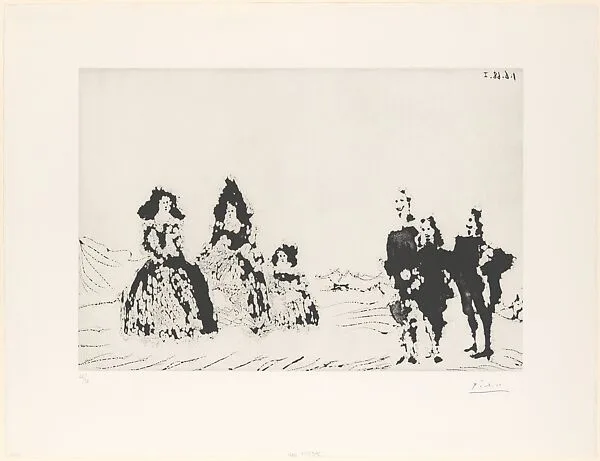 Las Meninas and Gentlemen in the Sierra, from 347 Suite — Aldo and Piero Crommelynck|Pablo Picasso