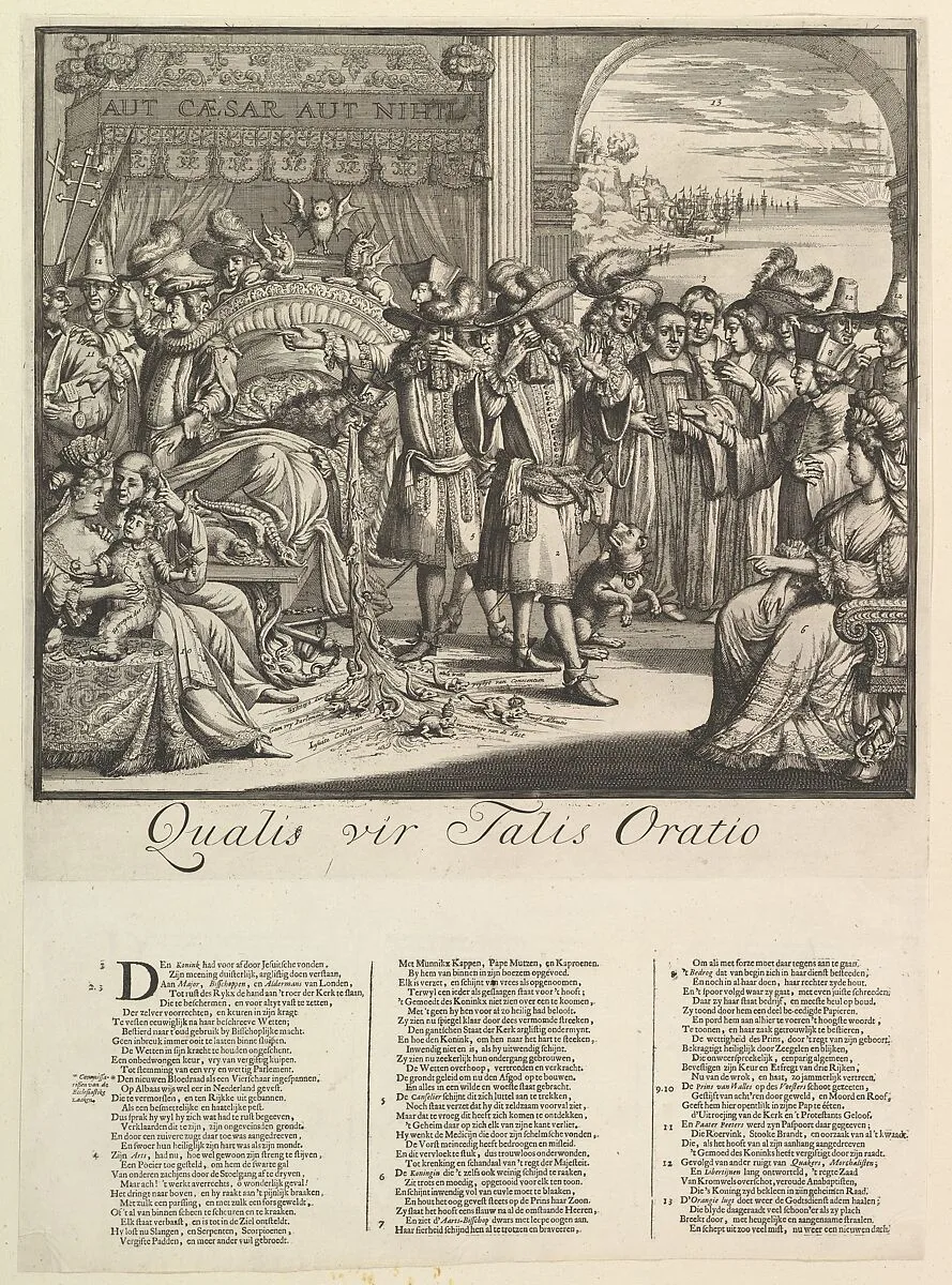 Qualis vir Talis Oratio — Romeyn de Hooghe