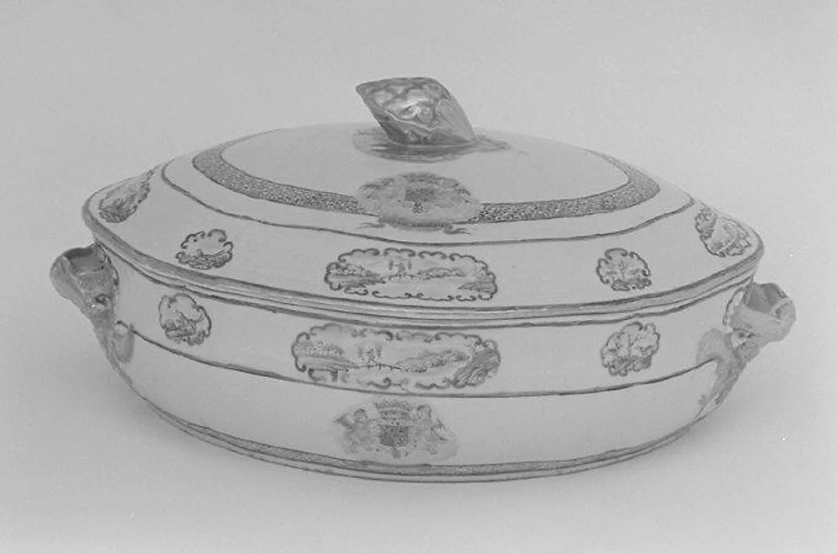 Dish with cover (part of a service) — Unknown