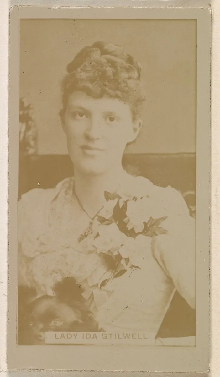 Lady Ida Stilwell, from the Actresses series (N245) issued by Kinney Brothers to promote Sweet Caporal Cigarettes — Kinney Brothers Tobacco Company