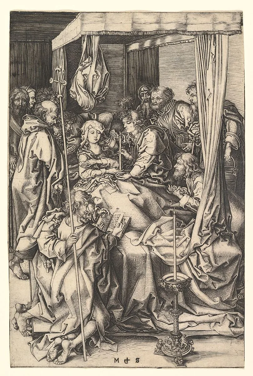 Death of the Virgin — Martin Schongauer