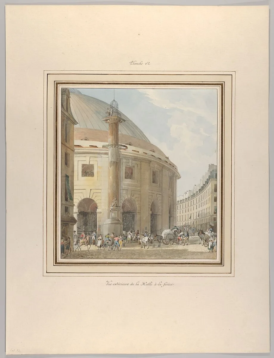 La Halle aux Blés, Exterior View — Pierre François Léonard Fontaine