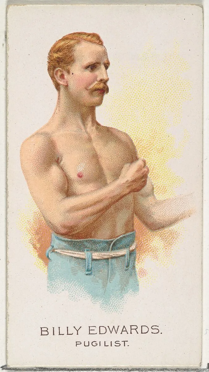 Billy Edwards, Pugilist, from World's Champions, Series 2 (N29) for Allen & Ginter Cigarettes — Lindner, Eddy & Claus|Allen & Ginter