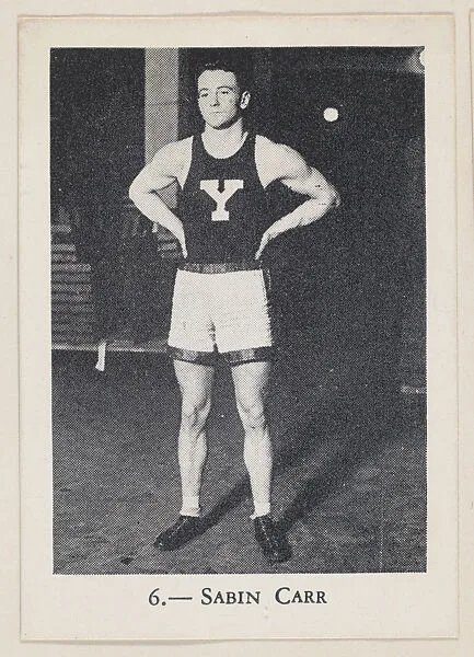 Sabin Carr, Rogers Peet Athlete trade card (W500) — Unknown
