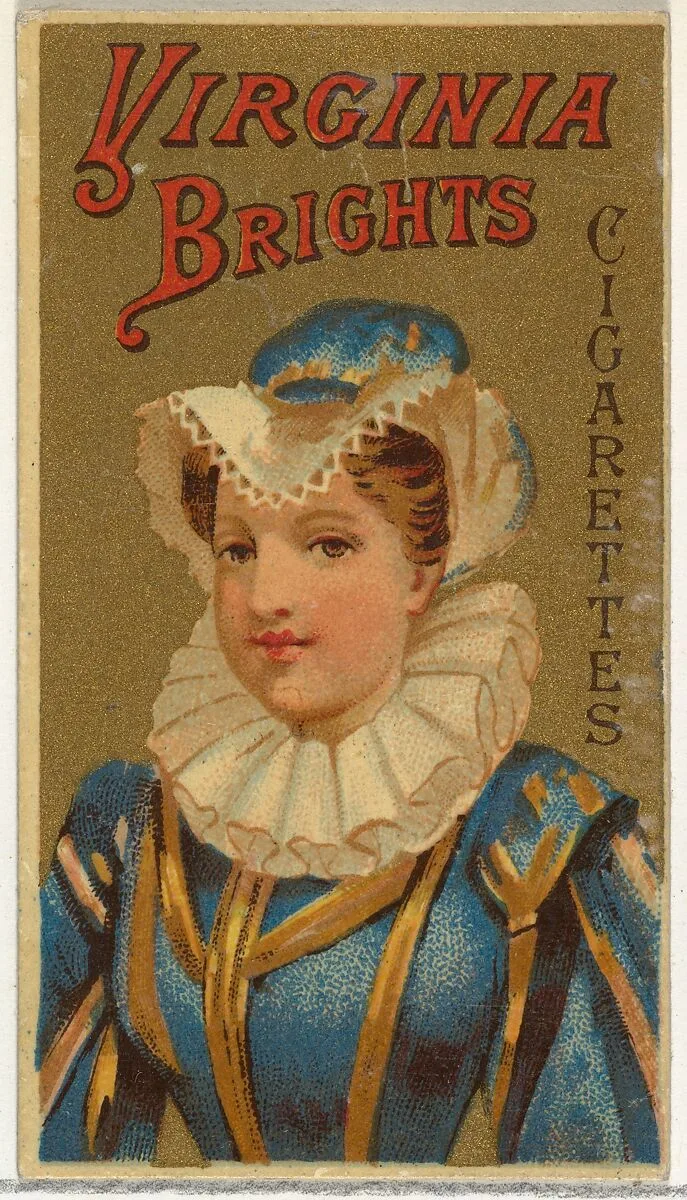 From the Girls and Children series (N64) promoting Virginia Brights Cigarettes for Allen & Ginter brand tobacco products — Allen & Ginter