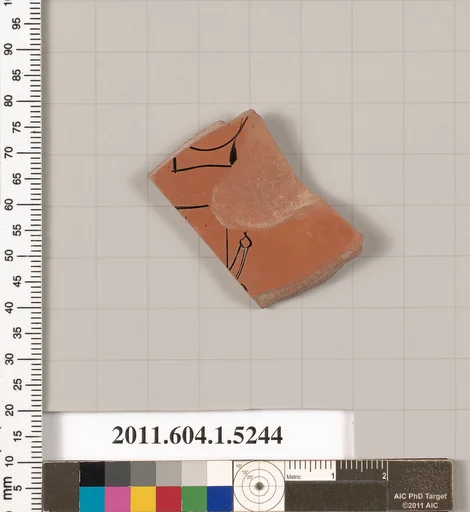 Terracotta fragment of a kylix (drinking cup)