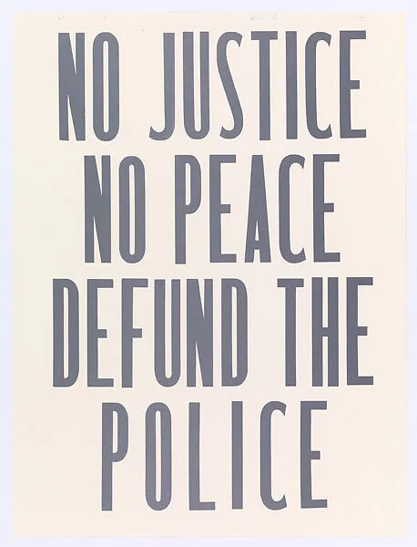 No Justice No Peace Defund The Police — Center for Book Arts|Elizabeth Castaldo|Elizabeth Castaldo