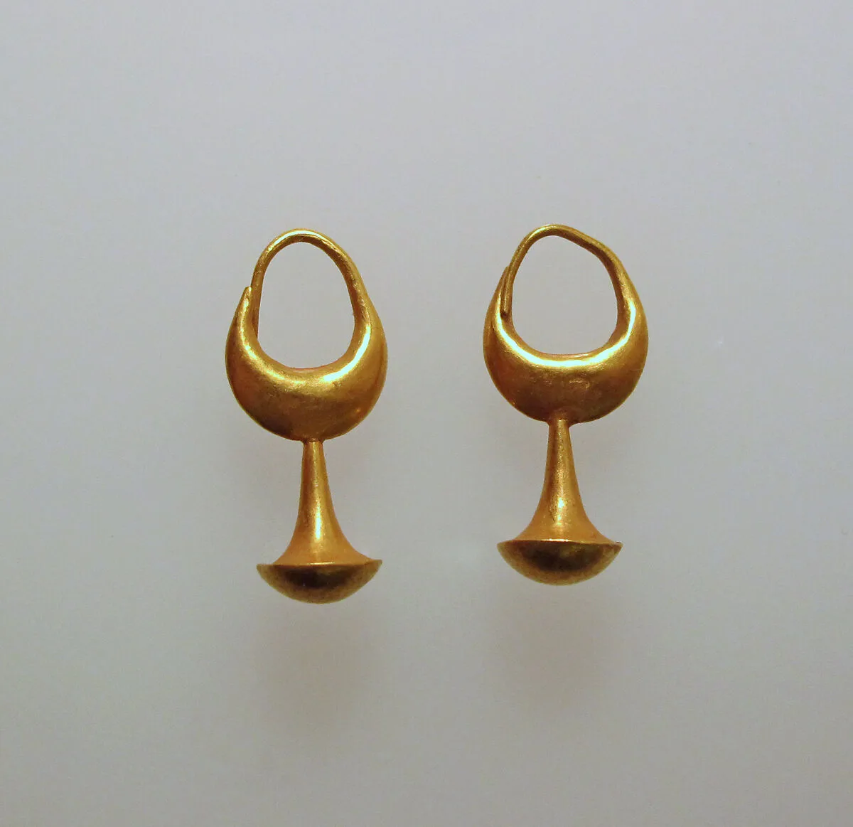 Earring with nail head pendant, 12 — Unknown