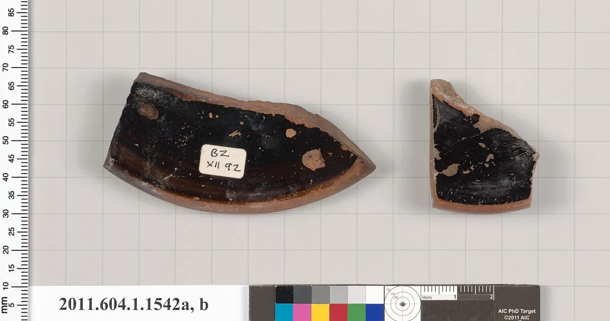 Terracotta fragments of kylikes (drinking cups) — Unknown