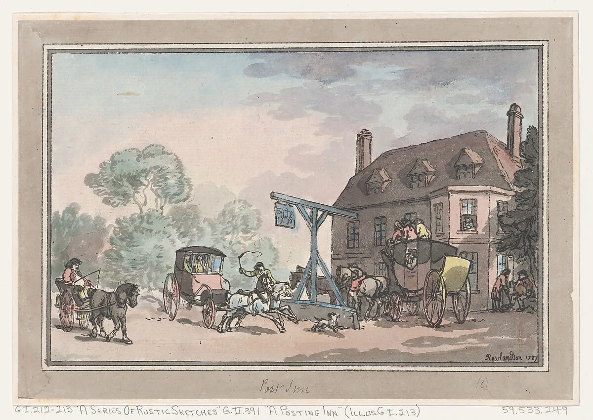 A Posting Inn — Thomas Rowlandson